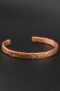Copper Alloy Cuff Bracelet Rose Gold Plated Geometric Design Unisex Classic Style <b>men</b> and women wrist wear healing - Product Image 4