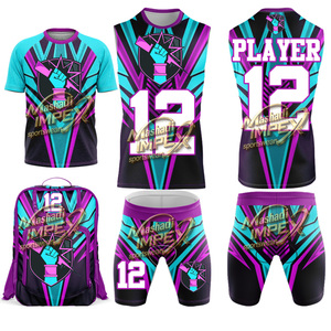 Sportswear Squad <b>Compression</b> 7v7 Custom Girls Flag Football Uniforms Leggings Tops Youth Adult All Sizes <b>Compression</b> Sets - Product Image 1