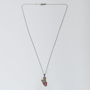 จี้ห้อยคอเงินแท้ 925 ชุบโรเดียมสีดำ ประดับพลอยทับทิมสีม่วงแดงธรรมชาติ ดีไซน์สวยหรู คุณภาพสูง ปี 2026 - Product Image 6