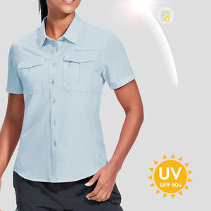 Camisas de Pesca Modernas para Mujer, Color Sólido, Talla Personalizada - Product Image 4