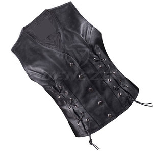 เสื้อกั๊กหนังสำหรับผู้ชายเสื้อกั๊กหนังระบายอากาศได้สำหรับกลางแจ้งขนาดออกแบบได้ตามต้องการ - Product Image 3