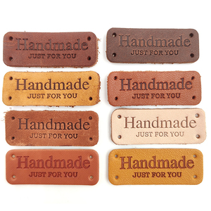 Étiquettes et patchs personnalisés en cuir gaufré, lavables et imperméables, couleur personnalisée, en rouleau, vente en gros pour vêtements - Product Image 6
