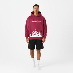 Sudadera con Capucha de Diseño de Alta Calidad, Estilo Urbano, de Mezclilla, con Estampado Sólido, Holgada, para Invierno, de Algodón - Product Image 2