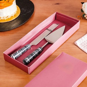 Designer Cake Presentation Set – Premium Stainless Steel <b>Knife</b> & Server for Modern Entertaining - Product Image 4