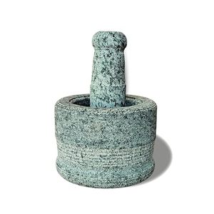 Traditional Stone Marble Mortar And Pestle For Authentic Cooking <b>Grinding</b> Masalas And Preparing Organic Herbal Remedies - Product Image 4