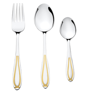 Premium Solid Metal Spoon Stainless Steel Cutlery for Coffee Tea Dessert Dining <b>and</b> Kitchen <b>Set</b> Use - Product Image 2