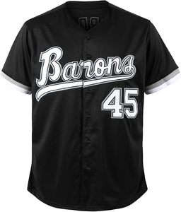 Tenue des années 90 pour hommes et femmes, Barons # 45 vêtements hip-hop unisexes, maillots de baseball pour fête, cadeau de baseball - Product Image 2