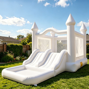 Castillo Inflable con Tobogán de PVC Blanco, Fácil de Instalar, Portátil, para Uso Comercial en Exteriores, Directo de Fábrica THUY LINH - Product Image 5
