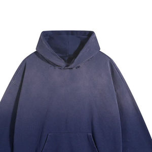 Dernier style – Sweat à capuche délavé pour homme – Tenue décontractée – Marque privée – Faible MOQ – Logo avant pour adultes – Service OEM – Polyester/Coton - Product Image 5