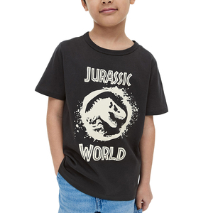 T-shirt vierge unisexe pour enfants, couleur unie, à sublimation, manches courtes, en coton basique, pour bébés filles et garçons, vente en gros - Product Image 1