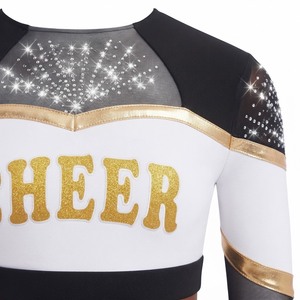 Uniforme de Porristas Personalizado para Escuela Secundaria, Ropa Deportiva Ligera y Transpirable para Mujer, Fabricante Mayorista OEM ODM - Product Image 5