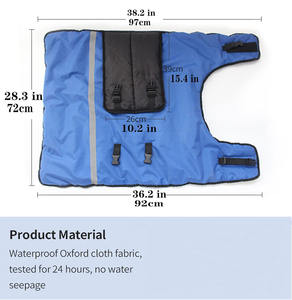 Chaqueta para Ganado Personalizada, Impermeable, de Tela Oxford, con Protección para la Pantorrilla, Reforzada, Cortavientos, con Protección para el Cuello y Doble Hebilla de Velcro - Product Image 2