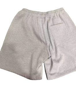 กางเกงขาสั้นลำลองสำหรับออกกำลังกาย ผ้าฝ้ายฟลีซ 100% หนัก 400 กรัม แบบสั่งทำพิเศษ ไซส์พลัสสำหรับผู้ชาย กางเกงขาสั้นแบบสวมใส่สบาย ลายเรียบ - Product Image 1
