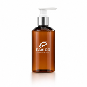 150ml Amber Round PET Lotion <b>Pump</b> <b>Bottle</b> 24mm for Cosmetic Personal Care Packaging Manufacturer in Vietnam - Product Image 1