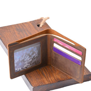 Cartera de cuero delgada para hombre, diseño minimalista para viajes, protección RFID con múltiples compartimentos para tarjetas, efectivo y monedas - Product Image 5