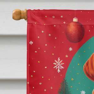 Gran Multicolor poliéster casa bandera rojo Redbone Coonhound vacaciones Navidad arte patio Banner poste decorativo colgante de pared - Product Image 3