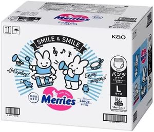 Pañales Desechables para Bebé Merries Originales de Japón, Talla Grande, 162 Unidades, para Bebés de 9-14 kg, Alta Calidad - Product Image 2