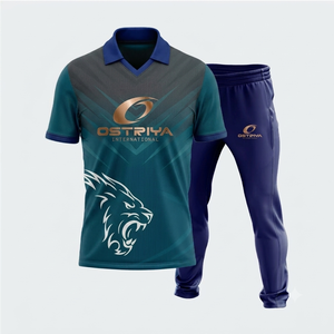 Nouvelle Collection 2026 – Maillot de Cricket Personnalisé à Manches Courtes, Respirant, Séchage Rapide, Grandes Tailles, Impression par Transfert Thermique – Tenue de Sport Abordable - Product Image 1
