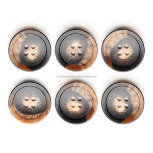 Botones de Cuerno Naturales de la India, Ecológicos, Redondos y de Color, a Precio Económico - Product Image 4