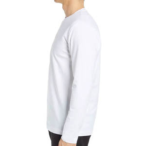 Camiseta de manga larga para hombre, 100% algodón suave, precio asequible, corte holgado, duradera, sostenible, al por mayor. - Product Image 3