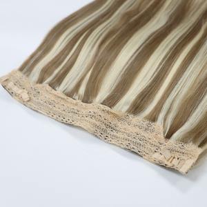 Extensions de cheveux humains vierges russes Remy à clipser, invisibles, en gros, type Halo, du fabricant Apogroup - Product Image 4