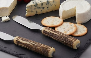 Stainless Steel <b>Cheese</b> <b>Knives</b> <b>Set</b> With Brown Wood Handles Durable Flatware For Tableware Events And Dining Accessories - Product Image 3