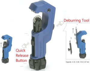 เครื่องมือตัดท่อปรับขนาดได้รวดเร็ว พร้อมใบมีดตัด HSS - Product Image 2