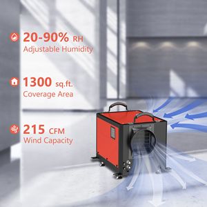 110 Pints Commercial Grade Metal <b>Dehumidifier</b> for Basement Warehouse 220v Industrial Crawl Space Unit with Drain Hose - Product Image 2