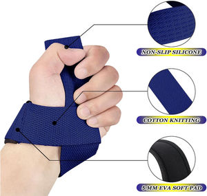 Sangles de levage rembourrées avec logo personnalisé, bandes de soutien pour les poignets, musculation, bodybuilding, entraînement en salle de sport, entraînement de force, soulevés de terre - Product Image 5