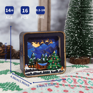 Kit Modello Puzzle 3D in Legno, Luci Notturne Educative, Decorazioni da Scrivania, Regali di Compleanno per Donne, Materiali in Compensato, Metallo, Carta e PC - Product Image 5