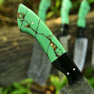 ชุดมีดทำครัวเหล็กดามัสกัส มีดทำครัวระดับมืออาชีพ สำหรับใช้ในบ้านและร้านอาหาร พร้อมด้ามจับที่สะดวกสบาย - Product Image 2