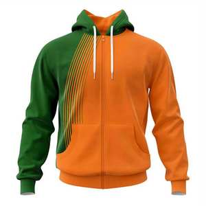 Sudadera con capucha de moda urbana para hombre, con cremallera, 100% algodón polar, de secado rápido, corte holgado, para otoño, OEM, ODM, venta al por mayor, marca privada 2026 - Product Image 5