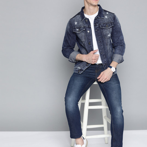 OEM Mens Denim Jean <b>Jacket</b> Casual Outwear Fall <b>Jacket</b> Denim Button up Coat Oversize Denim <b>Jacket</b> for Men acidwash fashion casual - Product Image 2