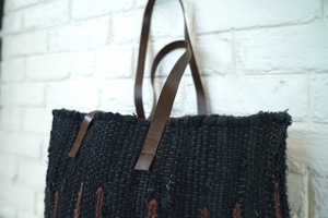 Sac messager Tyntra tendance 2026 pour femme en coton et cuir, sac fourre-tout élégant pour la plage, les fêtes et le shopping, durable - Product Image 4