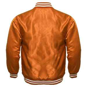 <b>Men</b> satin varsity jacket custom made shiny exterior breathable interior and stylish tailored fit for everyday comfort - Product Image 1