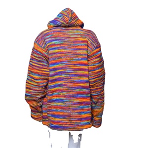 Hiver Multicolor patch travail confortable avec fermeture à glissière laine styliste Hoodies WJ 0114 - Product Image 3