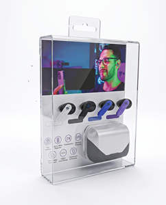 Caja de Empaque de Acrílico Transparente Personalizada Moderna para Estuche de Airpods y Accesorios para Auriculares - Product Image 2