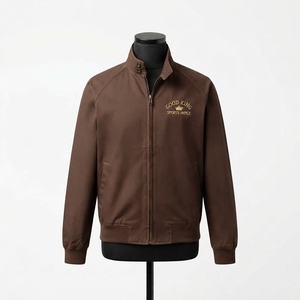 Dernier style, veste sportive décontractée d'hiver, style urbain, avec logo frontal, respirante, coupe-vent, en polyester/nylon - Product Image 1
