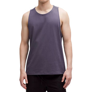 Camiseta sin Mangas para Hombre, Cuello Redondo, Diseño Sólido, Informal, Verano, Moda, Gimnasio, Ejercicio, Atlético, Transpirable, Algodón, Fitness, Entrenamiento - Product Image 1