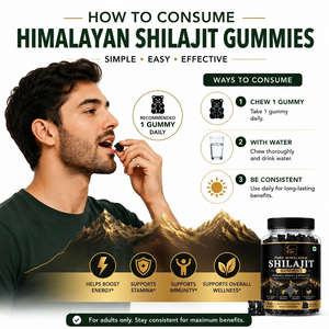 Gummies de Shilajit 100% Naturel de Qualité Supérieure, Pures et Authentiques, de Qualité Alimentaire, pour l'Énergie Naturelle et le Soutien Immunitaire - Product Image 4