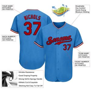Camiseta de Béisbol Personalizada con Botones, Uniforme de Equipo, Nombre y Número Personalizados, Sublimación - Product Image 2