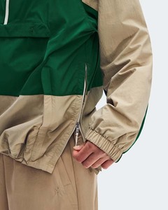 Half-zip design adjustable hood mesh lining side zipper pockets windbreaker Nylon Tracksuit Shorts Summer spring unisex Suit - Product Image 6