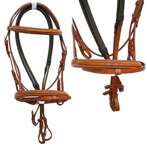 Bridas de caballo de cuero cosidas elegantes personalizables de Venta caliente con herrajes de acero inoxidable fabricados en India - Product Image 6