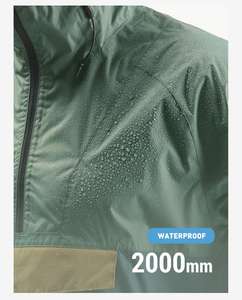 Chaqueta Impermeable con Capucha para Hombre, Chaqueta Deportiva para Correr y Ciclismo, Cortavientos, Impermeable para Bicicleta - Product Image 5