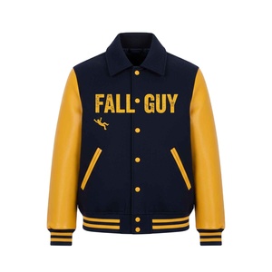 Ropa de calle personalizada con logotipo bordado Varsity Jacket Prefect de manga larga de cuero Gosling Varsity Jacket para unisex - Product Image 1