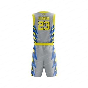Conjunto de Uniforme de Baloncesto sin Mangas para Hombre, de Alta Calidad, Secado Rápido, Anti-UV, Antibacteriano, Impermeable, 100% Poliéster, Hecho a Medida - Product Image 3