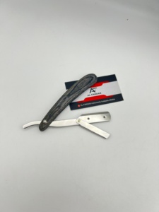 Maquinilla de Afeitar de Alta Calidad con Mango de Madera para Hombre, para Uso en Barberías y Salones, Cuchilla Única de Acero Inoxidable, No Desechable, con Logotipo Personalizado - Product Image 3