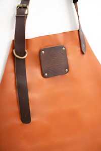Delantal de cuero hecho a mano para barbacoa, delantal de cuero para carpintería, delantal de barbacoa resistente, delantal de cuero personalizado para asar, delantal de cuero para barbacoa. - Product Image 5