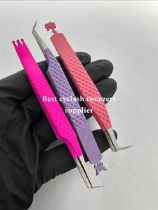 แหนบปลายขนตาพร้อมที่จับทำจากสแตนเลสสตีล - Product Image 2