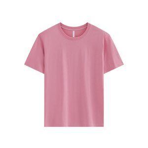 OEM Customized Logo Embroidery 210G Ice Silk Cooling Cotton Womens Solid Color Casual Fashion Short Sleeve Summer Womens T Shirt - Product Image 2
